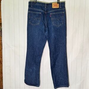 VTG Y2K Levi’s 517 100% Cotton Dark Denim Bootcut Jeans Men’s 36x32 Casual Pants